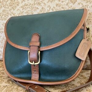 Vintage COACH Forest Green Spectator Riding bag GUC 6750